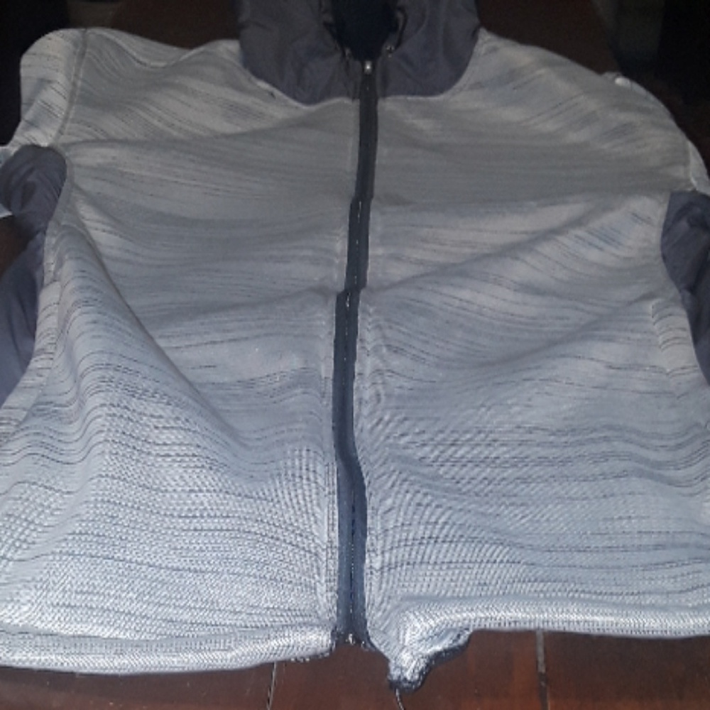 Gray reflective jacket